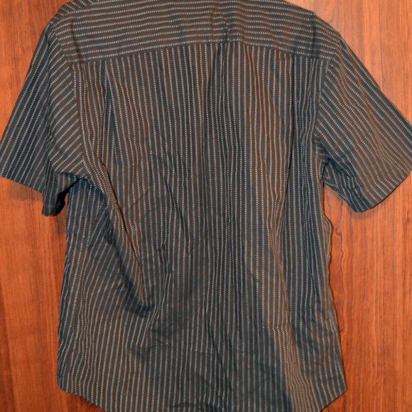 Apt 9 Size M Brown & Light Blue Check Short Sleeve - Picture 4 of 4